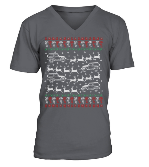 Jeep Christmas Men's V-Neck T-shirt