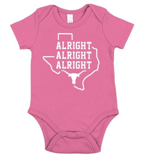 Alright Alright Alright Texas Longhorn Short Sleeve Baby One-Piece