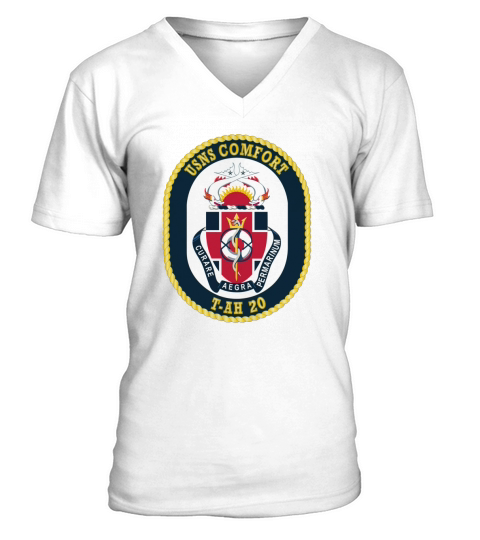 Navy - USNS Comfort - T-AH-20 T-Shirt V-Neck T-shirt