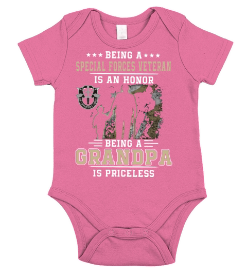 being a special forces veteran is an honor being g Short Sleeve Baby One-Piece