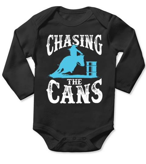 Barrel Racing Chasing the Cans Long Sleeve Baby One-Piece