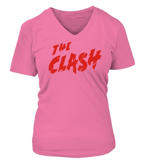 THE CLASH Strummer Jones Simonon MUSICA Women's V-Neck T-shirt