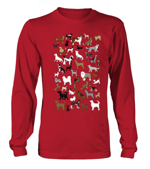 many dogs pixel Men's Long Sleeve