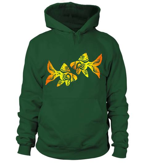 Two Goldfish Tribal Tattoo Funny Gift Idea Women's Hoodie