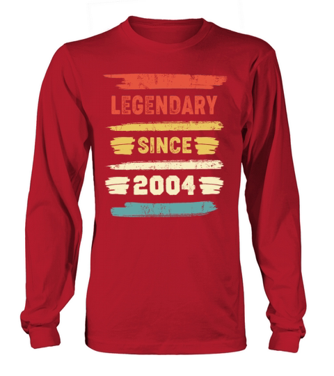 Retro Birthday Gift - Vintage Legendary Since 2004 Women's Long Sleeve