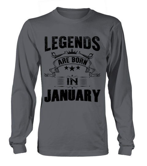 Legends Are Born In January Women's Long Sleeve