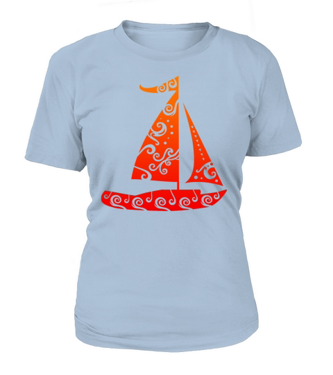 Maori Sail Boat Sailer Tribal Tattoo Gift Idea Women's T-Shirt