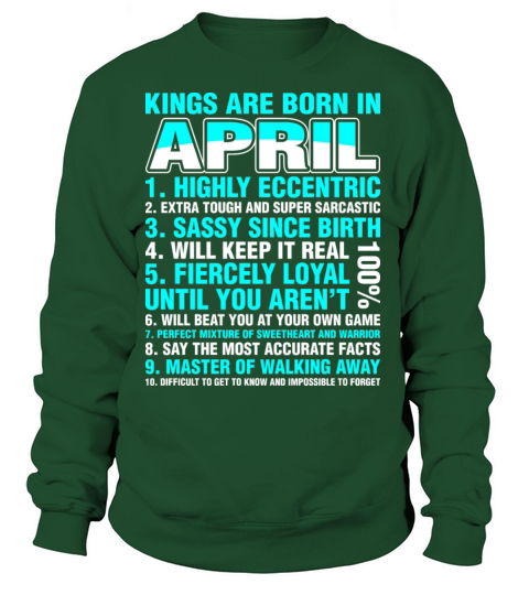 Kings Are Born In April Women's Sweatshirt