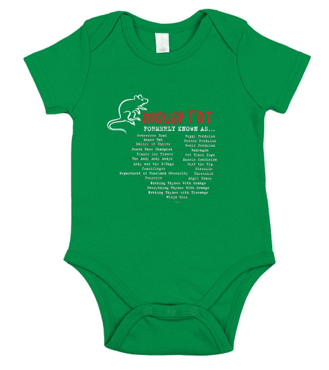 Parks and Recreation Mouse Rat Short Sleeve Baby One-Piece