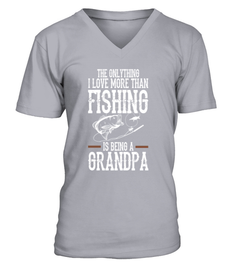 Fishing Grandpa Men's V-Neck T-shirt
