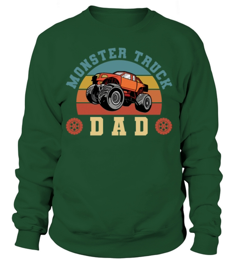 Retro Vintage Monster Truck Dad Men's Sweatshirt