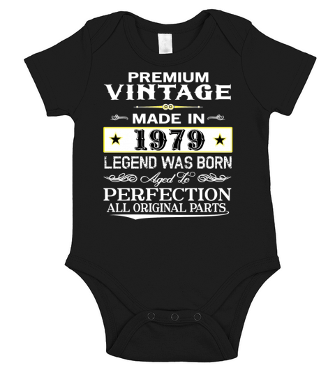 PREMIUM VINTAGE 1979 Short Sleeve Baby One-Piece