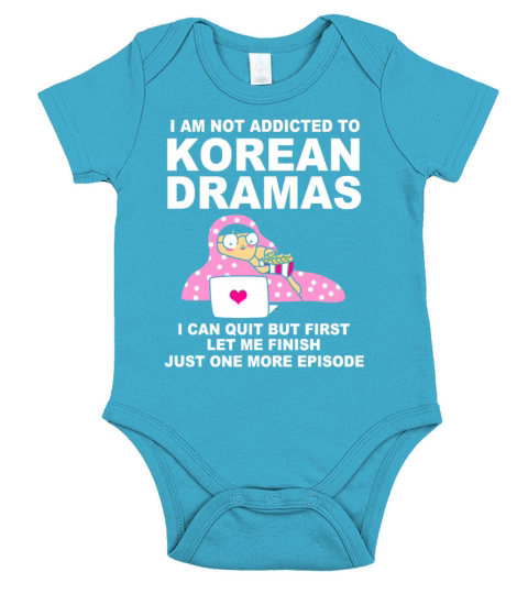 Kdrama Addict Korean Drama Funny One More Episode Short Sleeve Baby One-Piece