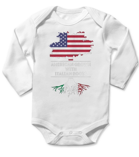 Made In America With Italian Parts Long Sleeve Baby One-Piece