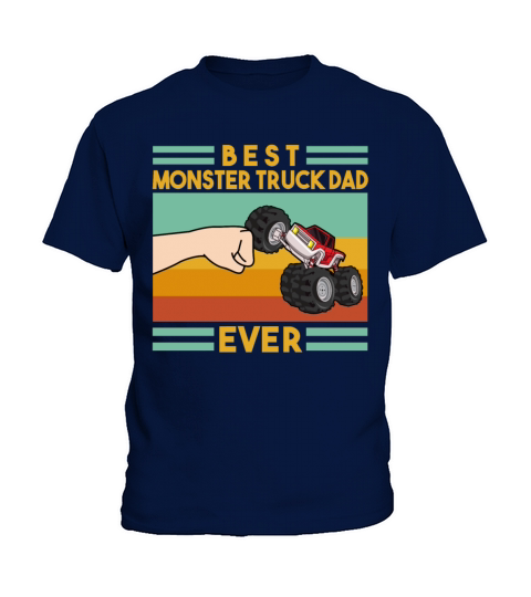 Retro Vintage Best Monster Truck Kids T-Shirt