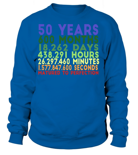 50 years birthday anniversary date of birth 50th Women's Sweatshirt