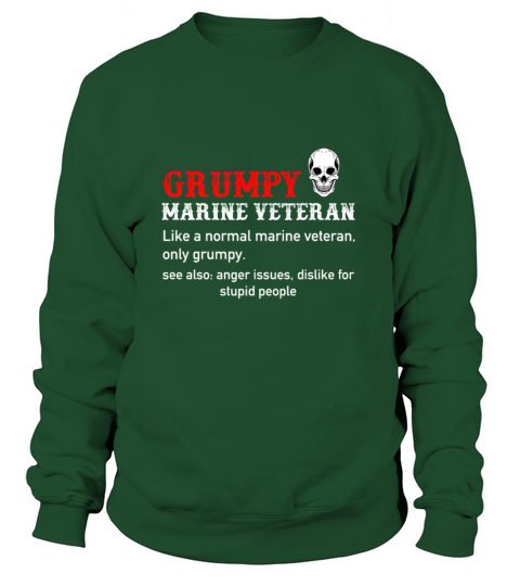 Grumpy Marine Veteran Women's Sweatshirt