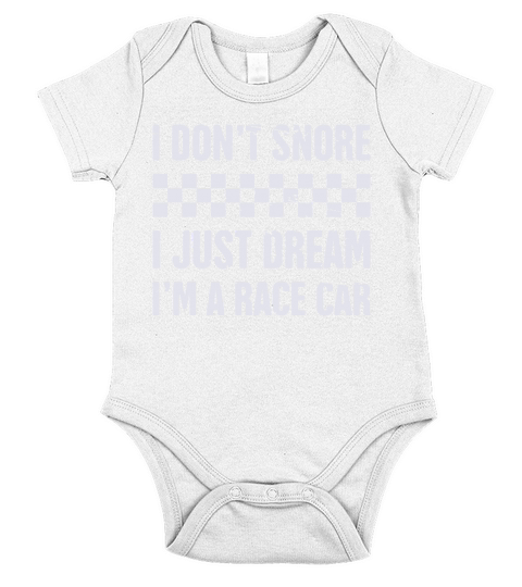 Funny Race Car Racing Short Sleeve Baby One-Piece