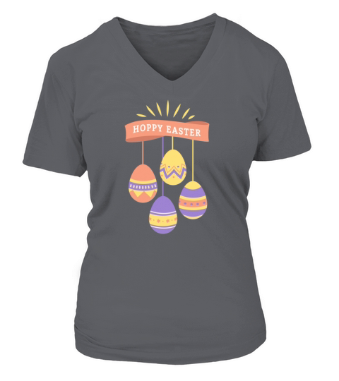 Happy easter easter egg V-neck T-Shirt Woman