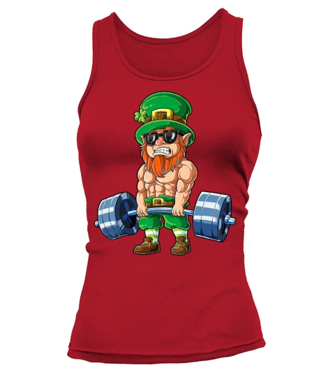 Leprechaun St Patricks Day Weightlifting Deadlift Women's Tank Top