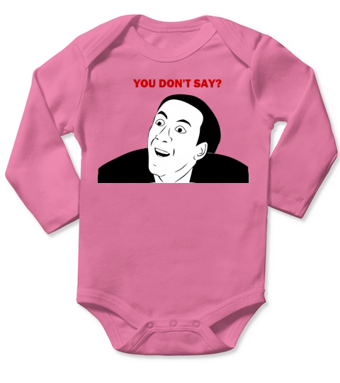 You dont say internet meme Long Sleeve Baby One-Piece