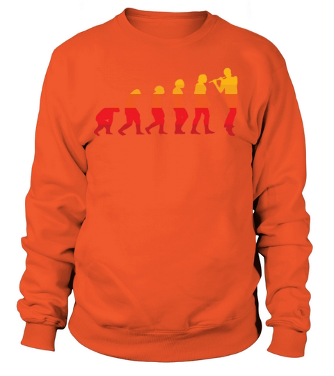Flute Evolution Flutist Flautist Musician Women's Sweatshirt
