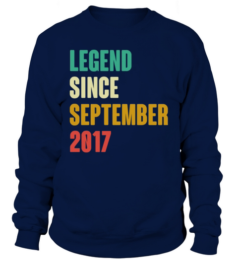 September 2017 5th Birthday 5 Years Old Bday Gift Sweatshirt Unisex