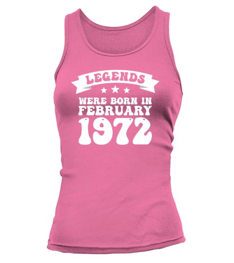 50th birthday February vintage 1972 gift idea Tank top Woman