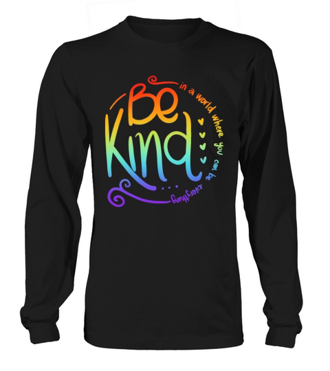 In A World Where You Can Be Anything Be Kind Autis Women's Long Sleeve