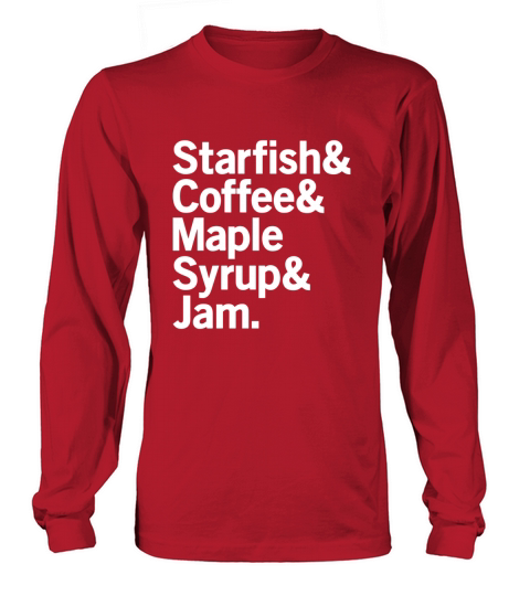 Starfish  Coffee  Maple Syrup  Jam Prince Long sleeved Unisex