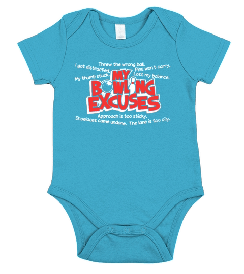 Bowling Tee Shirt Short Sleeve Baby One-Piece