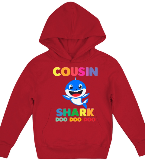 Cousin Shark Doo Doo Funny Video Kids Hoodie