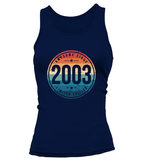 Awesome Since 2003 17 Years Old 17Th Birthday Gift Women's Tank Top