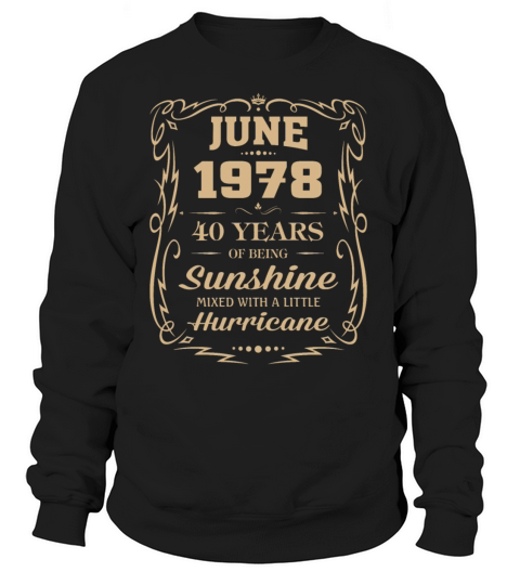 June 1978 Sunshine mixed Hurricane Women's Sweatshirt