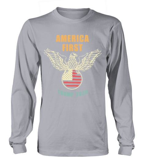 Trump 2020 America First eagle nazi vintage Women's Long Sleeve