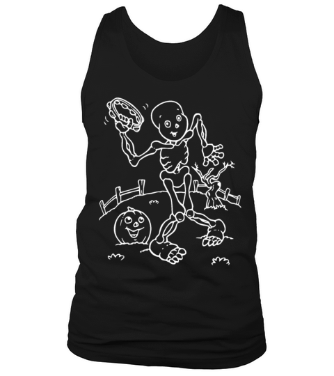 Funny skeleton poses for halloween funny pumpkin Men's Tank Top