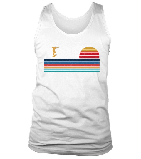 Skateboard Vintage 80S 90S Retro Tank Top Unisex