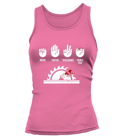 Rock Paper Scissors Table Saw Tank top Woman
