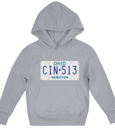 Retro Cincinnati Ohio CIN-513 license plate  - Mens Premium T-Shirt Kids Hoodie