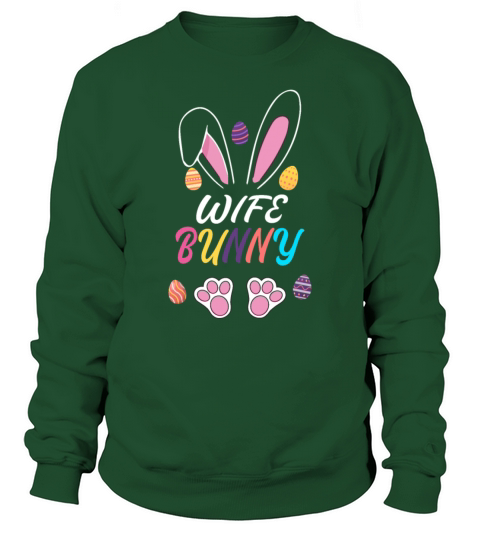 Wife Bunny Matching Family Easter Party Sweatshirt Unisex