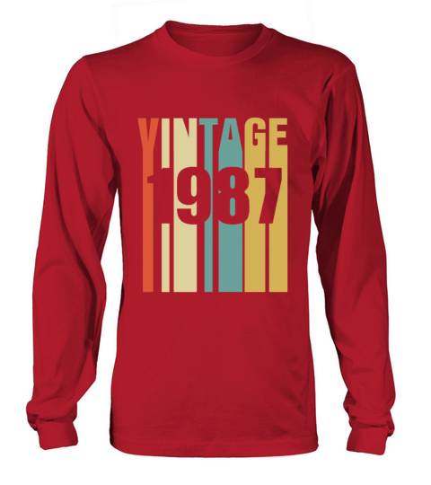 Vintage 1987 Retro Men's Long Sleeve