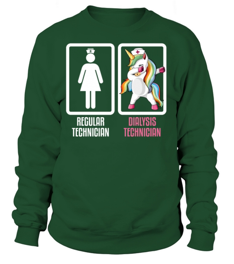 Regular Technician Vs Dabbing Unicorn Dialysis Women's Sweatshirt