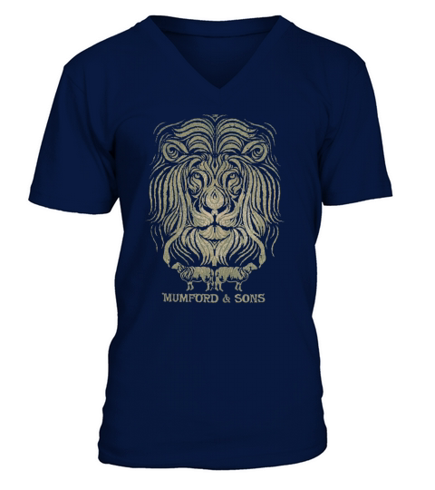 Mumford  Sons  Lion V-Neck T-shirt