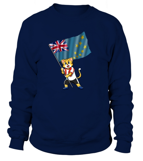 Tuvalu fan cat Women's Sweatshirt