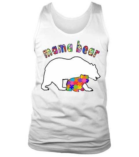 Mama Bear Autism Awareness Tank Top Unisex