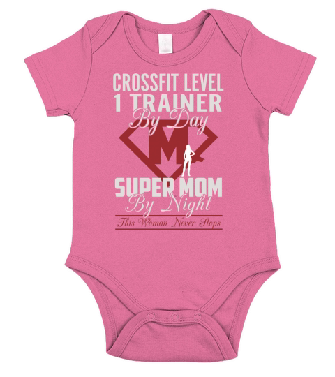 Crossfit Level 1 Trainer Super Mom Short Sleeve Baby One-Piece