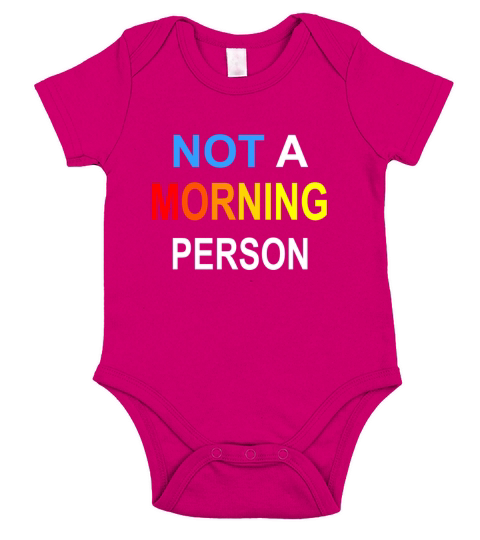 Not a morning person Short Sleeve Baby One-Piece