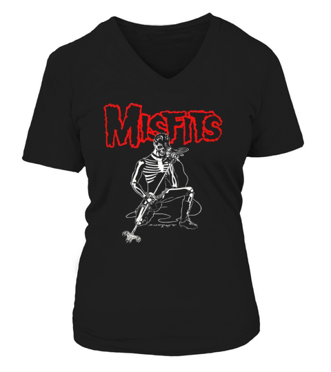 misfits V-neck T-Shirt Woman