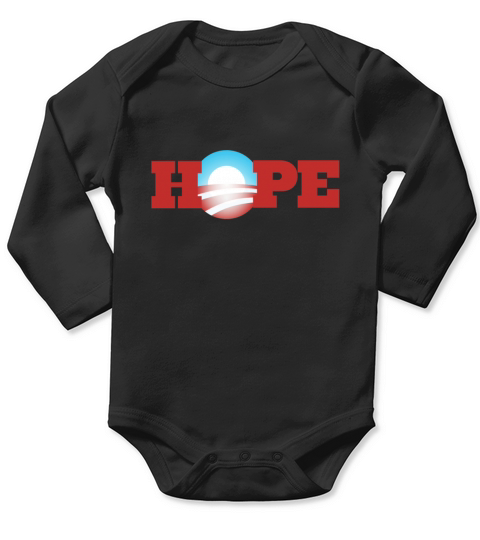Hope Obama 2012 Long Sleeve Baby One-Piece