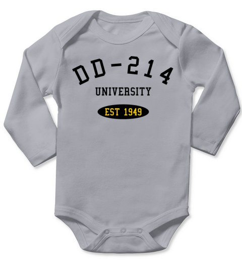 DD214 Alumni Shirt US Army Veteran 70th Birthday Long Sleeve Baby One-Piece